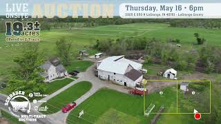REAL ESTATE AUCTION - 19.3+/- ACRES OFFERED IN 2 TRACTS IN LAGRANGE COUNTY, IN