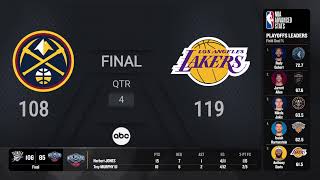 Denver Nuggets @ Los Angeles Lakers Game 4 | #NBAplayoffs presented by Google Pixel Live Scoreboard screenshot 1