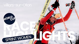 Villars-sur-Ollon / World Cup | Sprint Women Race Highlights 2024 | ISMF