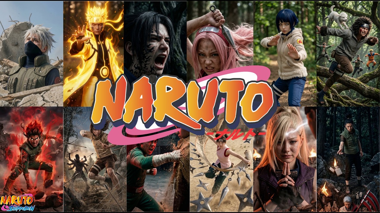 NARUTO Characters Evolution in REAL LIFE: 12 Epic Transformations (AI Live Action) | 【ナルト】現実世界での進化