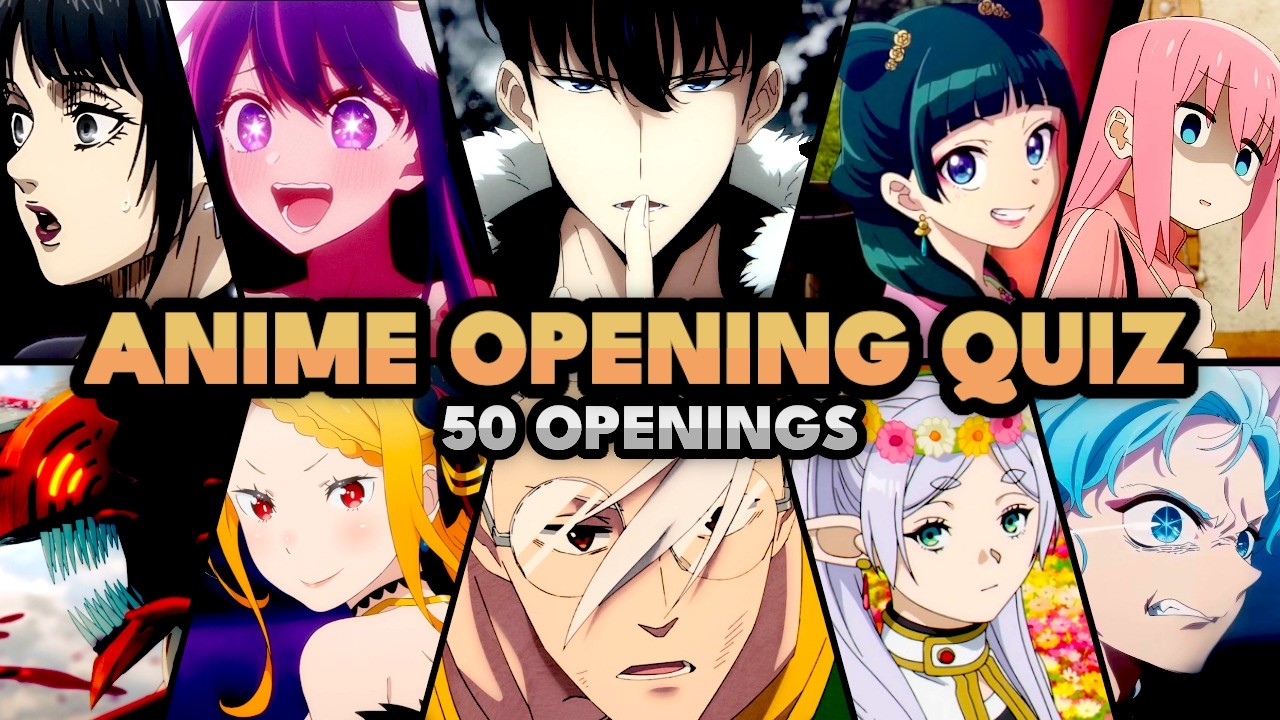 GUESS THE ANIME OPENING 🙂‍↕️ | 50 Anime Openings!