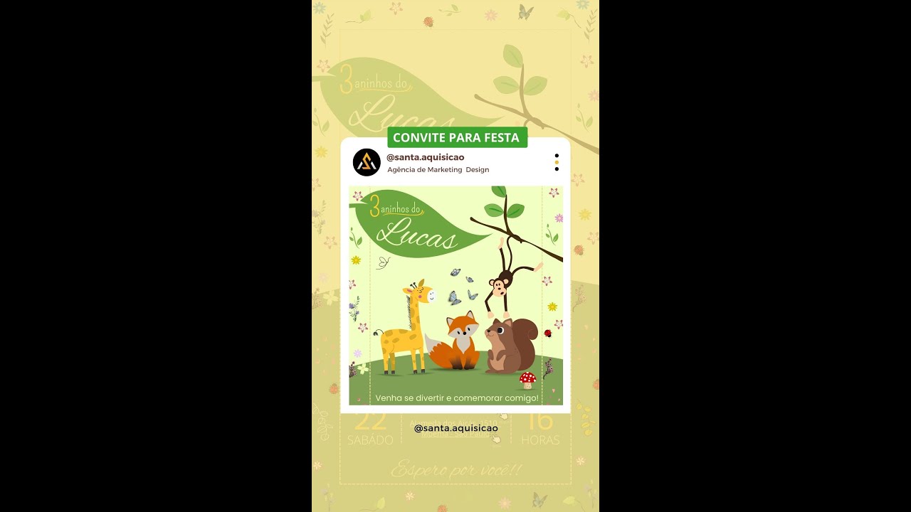 Convite Festa Infantil 