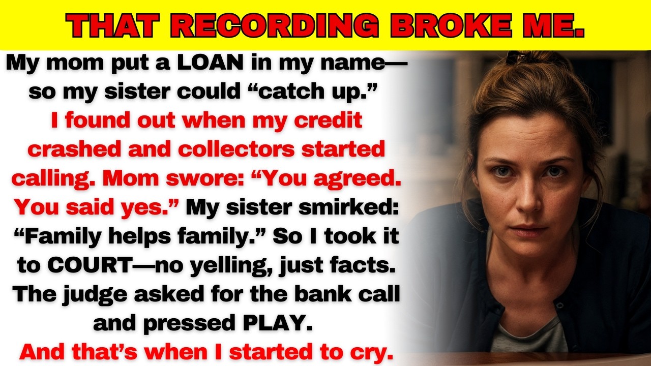 My Mom Put a Loan in My Name for My Stepsister—In Court, One Recording Changed Everything…