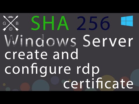how to create and configure SHA256 rdp certificate on Windows server 2012 By   Geeky Banna