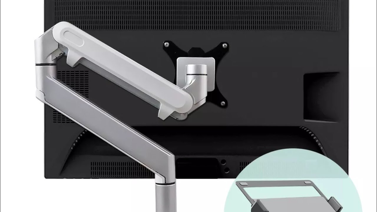 Monitor Arm for 34 inch ultrawide monitor with Laptop mounting base