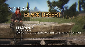 BT Plays - Black Desert - How to Hide UI and Use the Screenshot Features