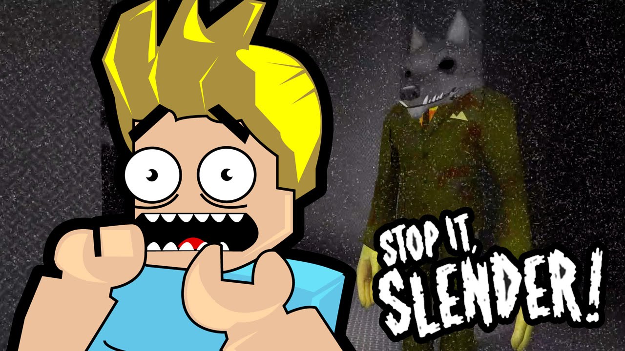 Roblox Stop It Slender Warning Scary Game Gamer Chad - chad hair roblox