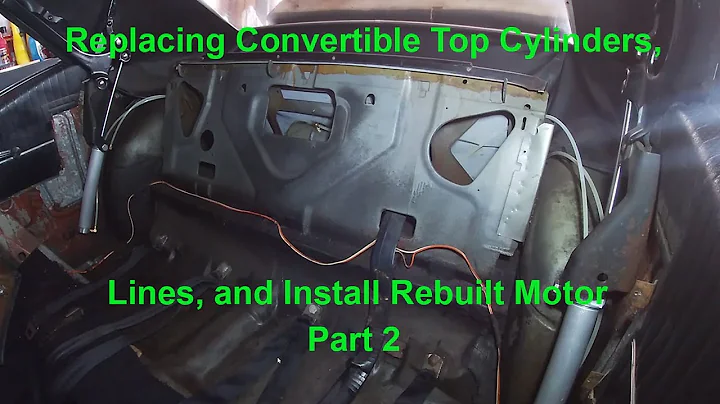 Fixing Convertible Top: Replace Cylinders and Lines for Smooth Operation