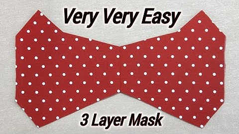 Very Easy Style 3 Layer Mask I Diy Breathable Face Mask Sewing Tutorial | How to make mask at Home