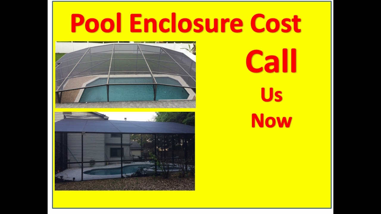 pool enclosure costs longwood florida YouTube