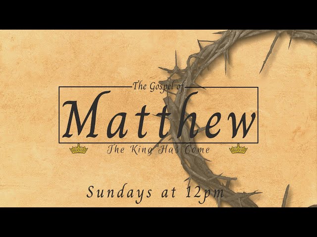 “Preparing the Way For The Lord” - Matthew Series