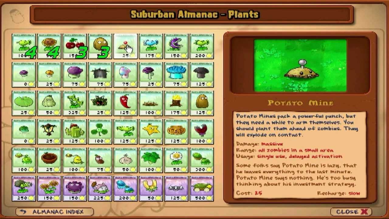 Plants Vs Zombies 2 Zombies Almanac
