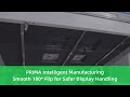 PRIMA Intelligent Manufacturing | Smooth 180° Flip for Safer Display Handling