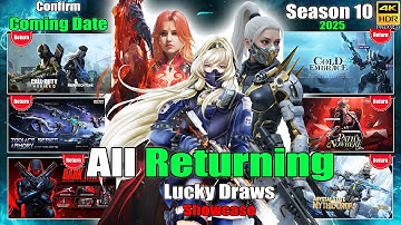 Season 10 All Returning Draws Date 2025 | All Returning Mythic & Legendary Draws Showcase Codm Leaks
