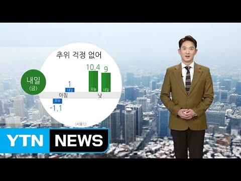 [날씨] 내일도 미세먼지↑...남해안엔 겨울비 / YTN