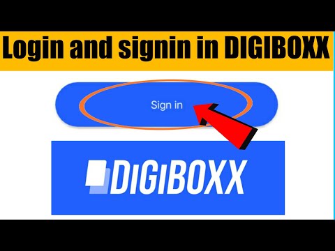 How to login and signin in DIGIBOXX