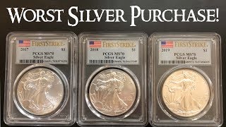 MS 70 Silver Eagles  The Worst Silver Purchase I Have Ever Made