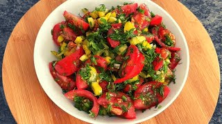 The most delicious tomato appetizer ever. Juicy salad. Quick and Easy 🍅 🥗. by Foodiestip 477 views 3 months ago 6 minutes, 7 seconds