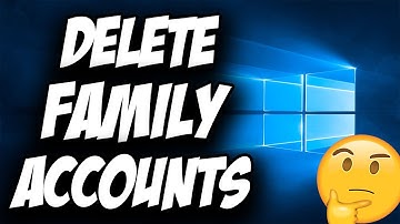 How To Delete Family Child Accounts On Windows 10 ✅ Easy