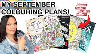 SEPTEMBER 2025 Adult Colouring Plans | Johanna Basford Marathon Month?!