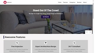 Interior Design Website With HTML CSS And JAVACRIPT