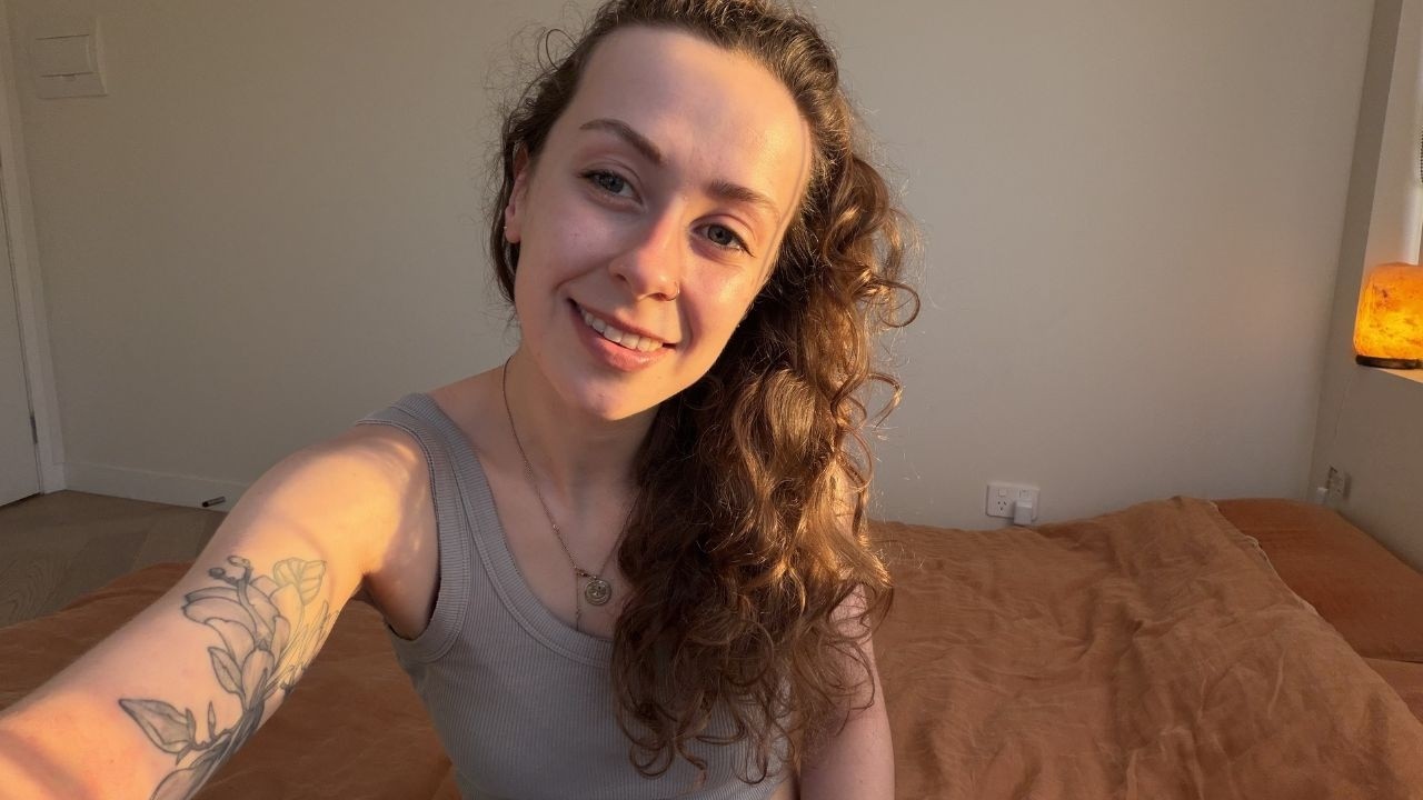 ASMR on myself + close up whisper ramble