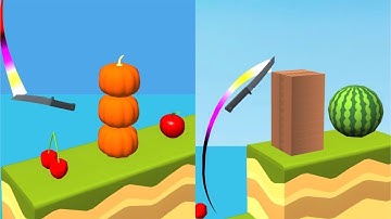 Knife Jump! Very Satisfying And Relaxing ASMR Slicing Game