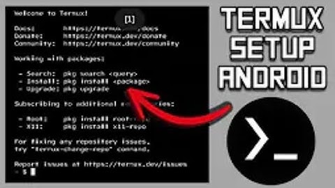  how to setup termux on android. Termux