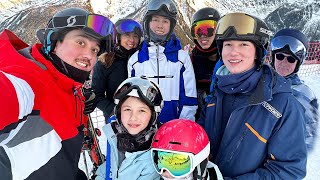 8人家族で久しぶりにスキー