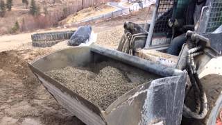 : Concrete mixer bucket "no fines, permeable,low psi concrete"