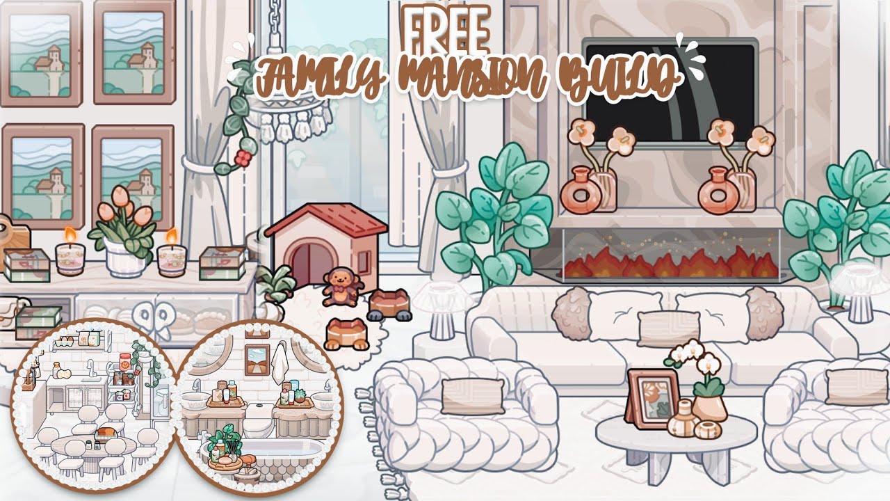 ✿˖°FREE AESTHETIC MANSION BUILD FOR FAMILY OF (5)🏡🤎🛠️ | AVATAR WORLD