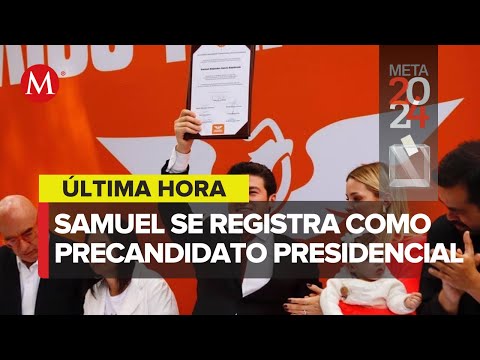 Samuel García se registra como precandidato presidencial de MC