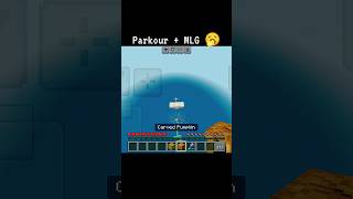 minecraft parkour + MLG is so easy 🥱 #minecraft