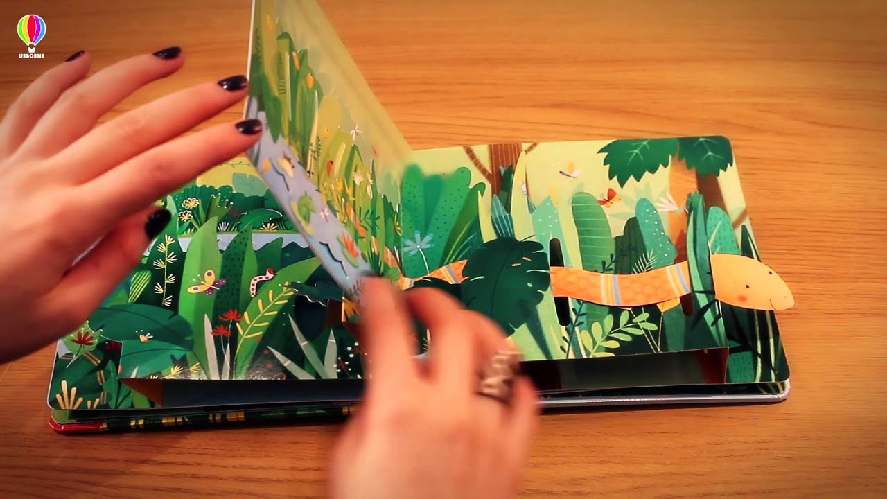 Test du livre pop up La jungle des éditions Usborne par Little Gabchou 