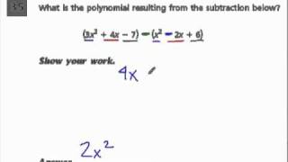 Adding and Subtracting Polynomials 06