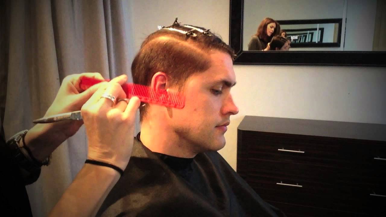 Scissor over comb - YouTube