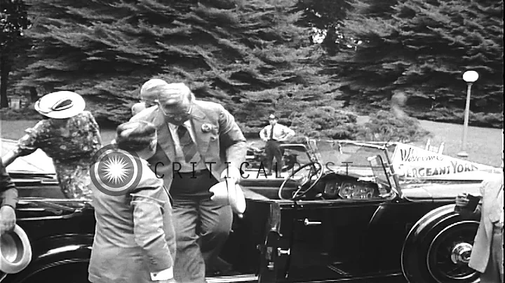 Sergeant Alvin York and his wife and sons visit th...