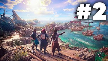 SKULL AND BONES Gameplay Walkthrough Part 2 - Plunder, New Ship & Weapons