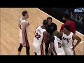 Jimmy Butler And Coach Spoelstra Get Heated During Timeout vs. Warriors