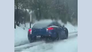 L.A. Driver Stuck In Mountain Snow