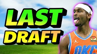 The FINAL DRAFT || 2025-2026 NBA Fantasy Basketball [SLEEPER Lock In Mode]
