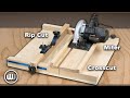 Circular Saw Crosscut & Rip Jig || Free Plan