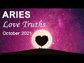 ARIES LOVE TRUTHS - October 2021 "PAST-LIFE CONNECTION ARIES: PATIENCE, IT'S MEANT TO BE"  #Tarot
