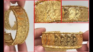 22 AYAR REŞAT ÇEYREK ALTINLI BİLEZİK(Kelepçe  modelleri Fiyatları-22K Gold Bracelet Designs )