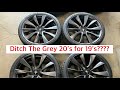 Tesla Model 3 Performance Wheel Change-New Grey 20 Inch Wheel Out, 19 Inch TSW Bathurst In!