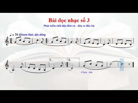 Video Bài đọc nhạc số 3 - LỚP 7. CHÂN TRỜI SÁNG TẠO - youtube