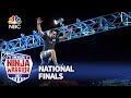 joe moravsky at the las vegas national finals stage 1 american ninja warrior 2017