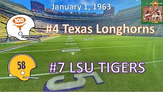 1/1/63 - Cotton Bowl - #4 Texas vs #7 LSU