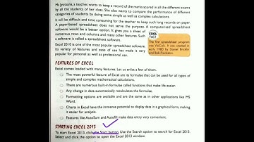 Chapter-7 Introduction of MS- Excel 2013 class -5