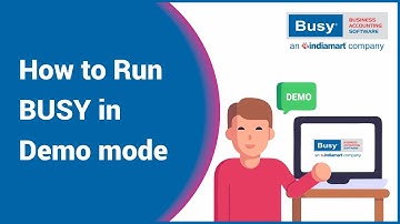 How to run BUSY in demo mode (Hindi) | Kaise BUSY ko demo mode mein run karein